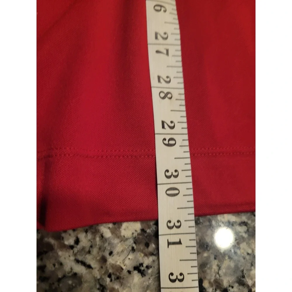 Nike Golf Dri-FIT Polo Shirt Mens XL Red Port of Lake Charles Logo Short Sleeve‎